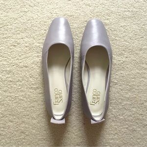 Franco Sarto lilac leather flats shoes - size 7.5